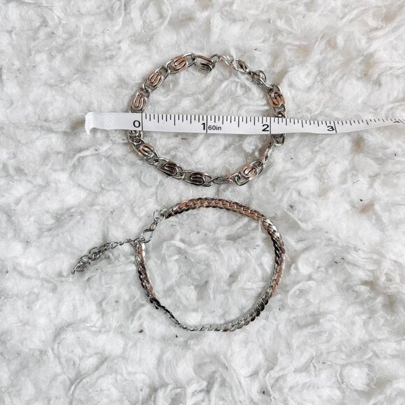 h&m silver textured chain bracelet set - Picture 5 of 6